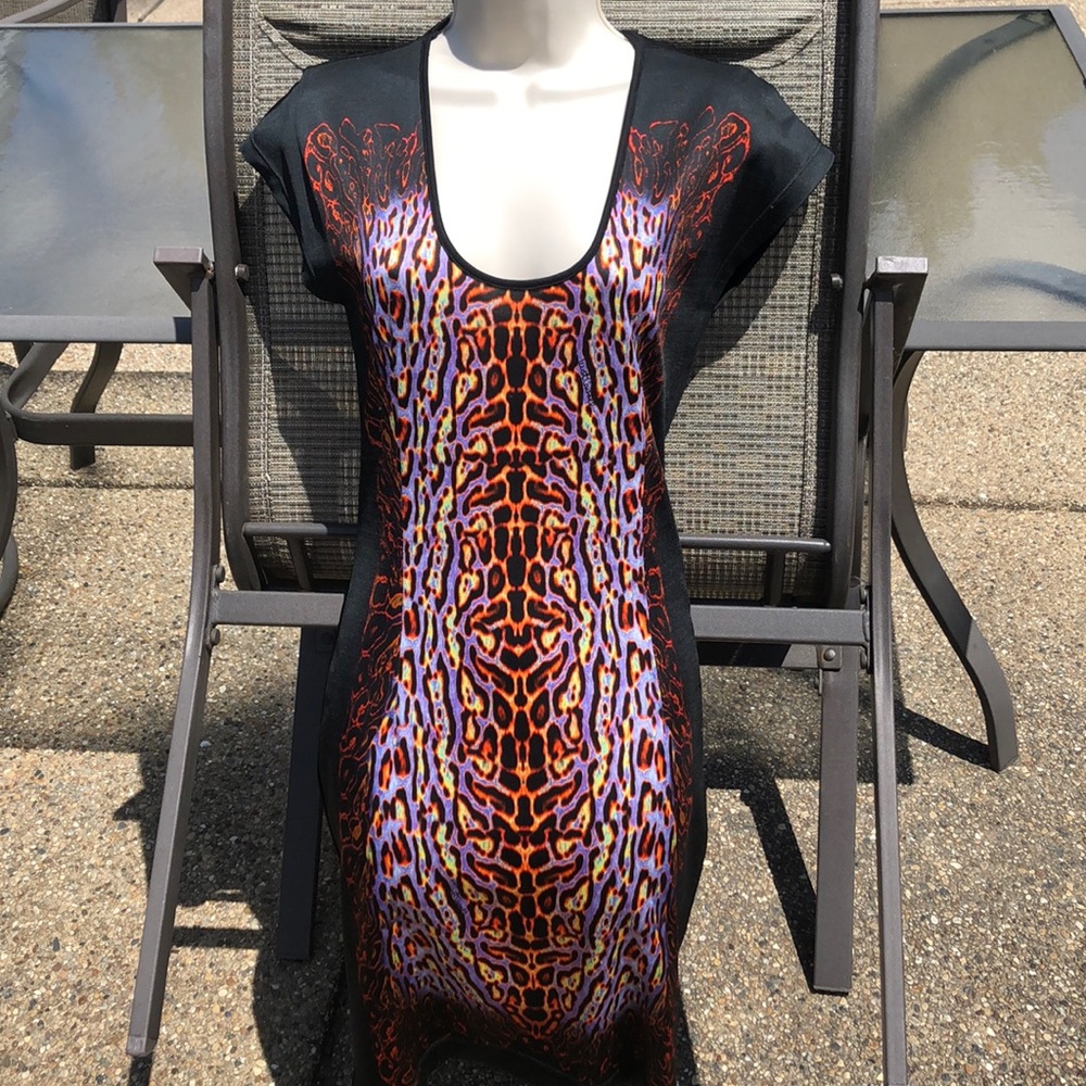 Markdown!EUC Just Cavalli Dress, Black, multicolor